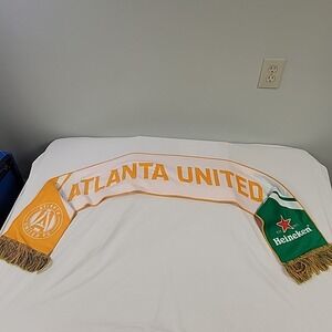 Atlanta United FC Scarf MLS Soccer Gold/Green Heineken